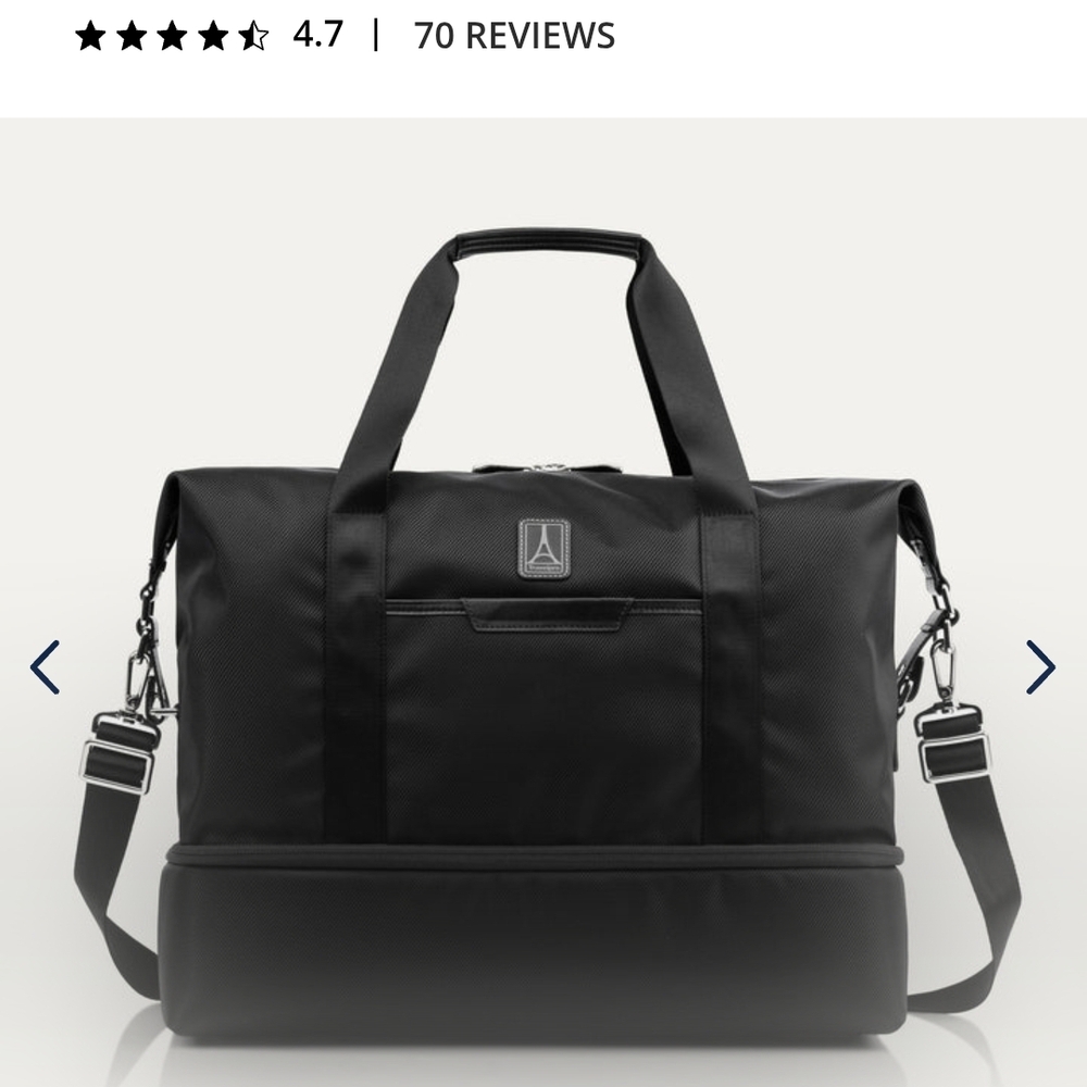 Travelpro Stylish Black Weekender Bag